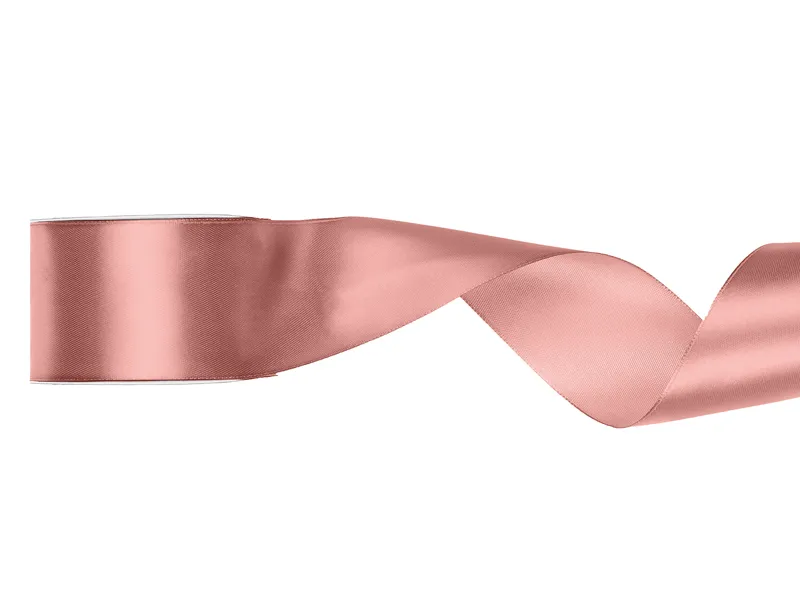 AMBALAJE SI SACOSE CADOURI - BANDA SATIN, Satin Ribbon, dusty rose, 50mm/25m TS50-081BR