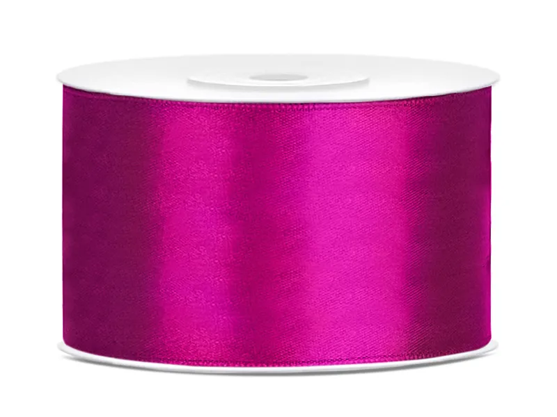AMBALAJE SI SACOSE CADOURI - BANDA SATIN, Satin Ribbon, fuchsia, 38mm/25m TS38-080