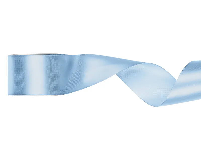 AMBALAJE SI SACOSE CADOURI - BANDA SATIN, Satin Ribbon, light misty  blue, 50mm/25m TS50-093J