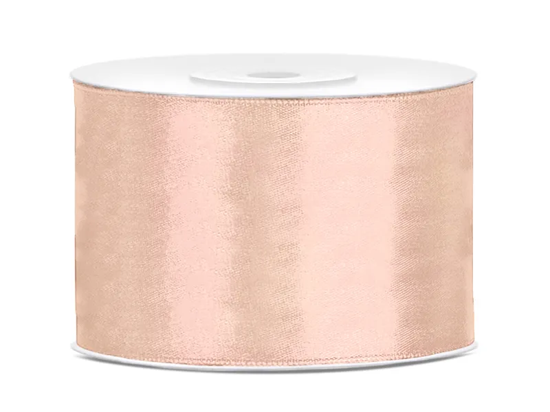 Banda satin - BANDA SATIN, Satin Ribbon, light peach, 50mm/25m TS50-075J