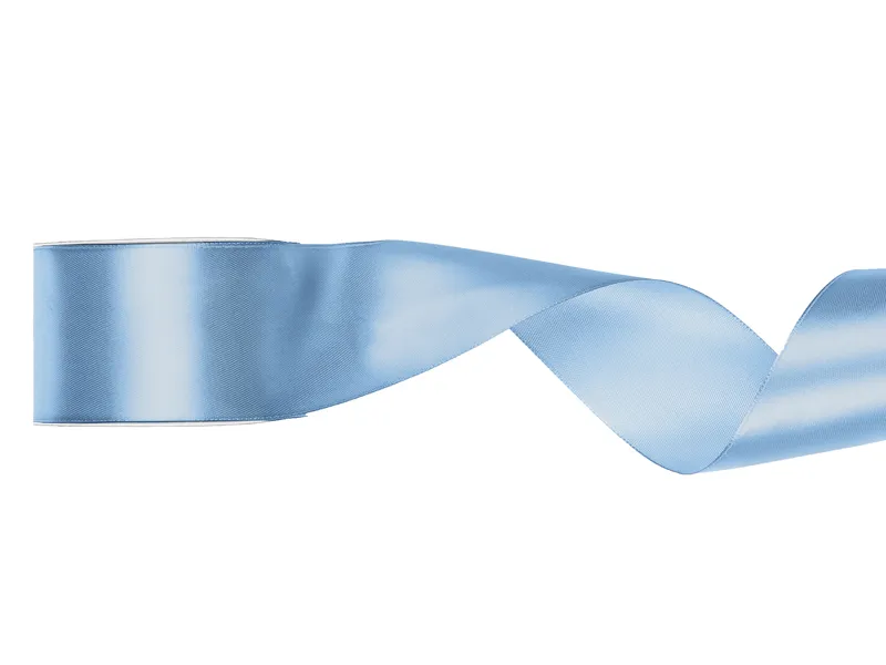 AMBALAJE SI SACOSE CADOURI - BANDA SATIN, Satin Ribbon, misty  blue, 50mm/25m TS50-093