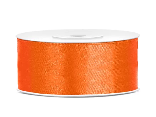 Banda satin - BANDA SATIN, Satin Ribbon, orange, 25mm/25m TS25-005