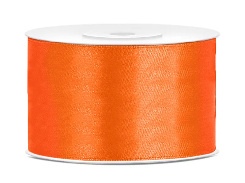 AMBALAJE SI SACOSE CADOURI - BANDA SATIN, Satin Ribbon, orange, 38mm/25m TS38-005