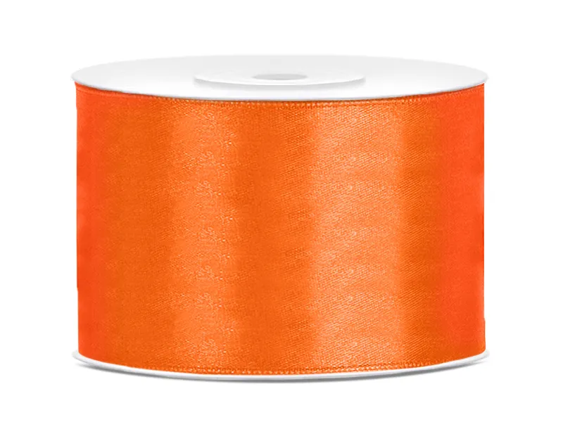 AMBALAJE SI SACOSE CADOURI - BANDA SATIN, Satin Ribbon, orange, 50mm/25m TS50-005