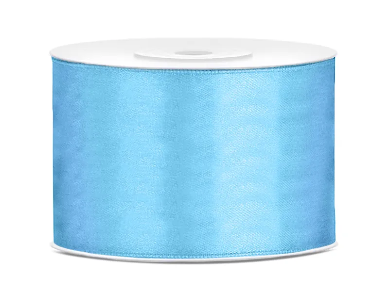 Banda satin - BANDA SATIN, Satin Ribbon, sky-blue, 50mm/25m TS50-011