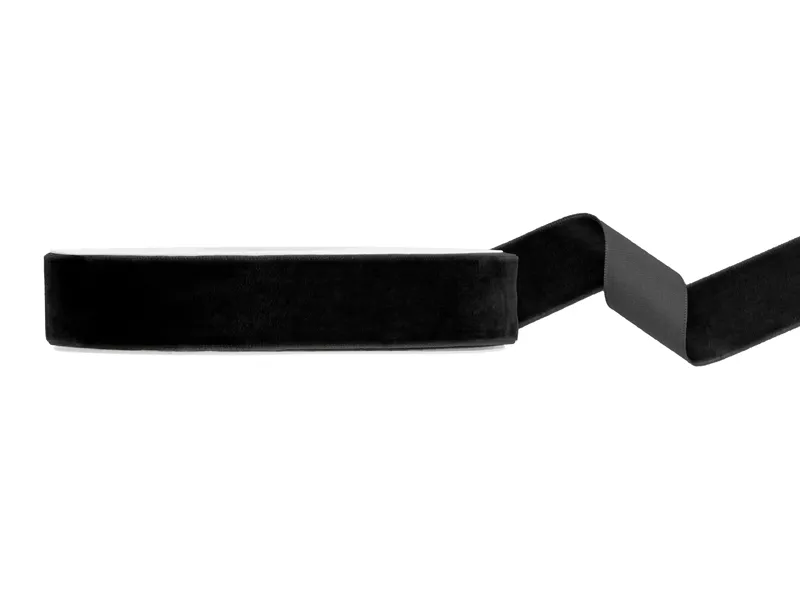 HOBBY - BANDA VELUR, Velur ribbon, black, 25mm/10m TW25-010