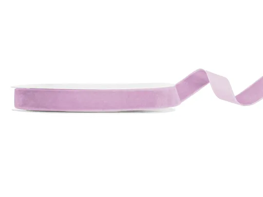 Fundite, Panglici , Benzi Craciun - BANDA VELUR, Velur ribbon, lavender, 15mm/10m TW15-002