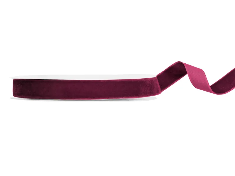 HOBBY - BANDA VELUR, Velur ribbon, purple, 15mm/10m TW15-062