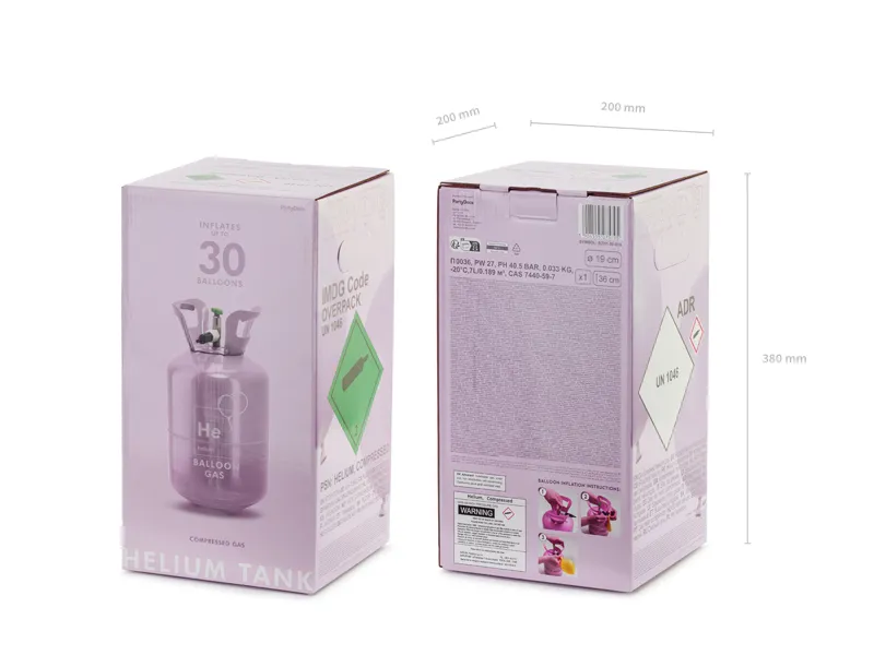 PD BUTELIE CU HELIU PENTRU 30 BALOANE, CULOARE VIOLET BZH1-30-014 [3]