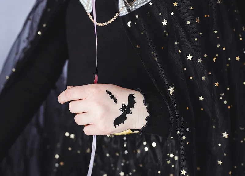 CAPA PENTRU FETE 3-7 ANI, NEAGRA CU MODELE AURII STR2-010 [3]