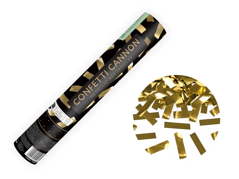 ARTICOLE PARTY - CONFETTI cannon, gold, 28cm TUKM28-019