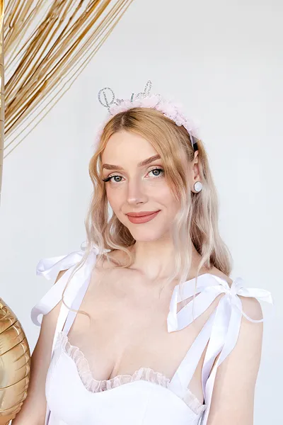 PD CORDELUTA, Bride Headband, with frill, 17.5x18cm, mix OP45 [2]