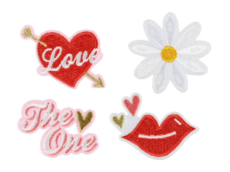 ETICHETE TERMOADEZIVE Love, mix, 5.5-6.5x3.5-4.5CM 4/set NAP7 [2]