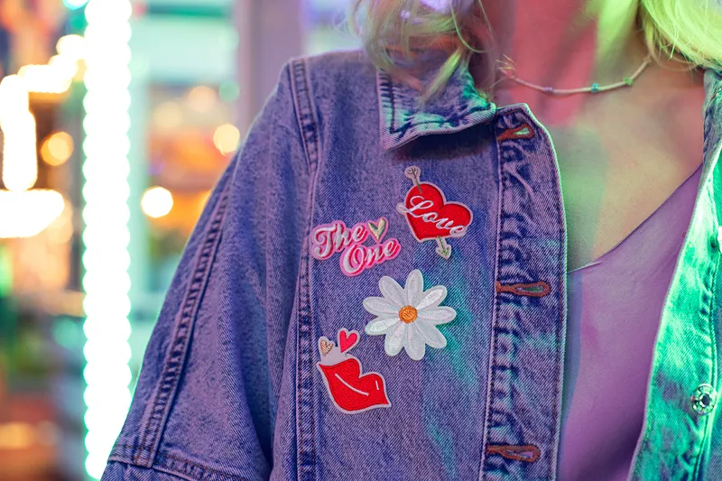 Etichete termoadezive - ETICHETE TERMOADEZIVE Love, mix, 5.5-6.5x3.5-4.5CM 4/set NAP7