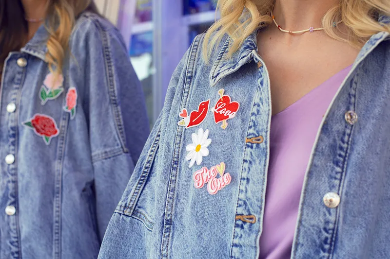 ETICHETE TERMOADEZIVE Love, mix, 5.5-6.5x3.5-4.5CM 4/set NAP7 [1]