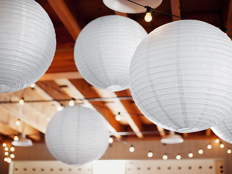 DE SEZON - FELINAR DE HARTIE white, 25cm LAP25-008