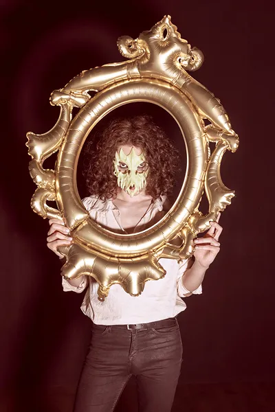 MASCA, Skull mask, Glow in the dark, 14.5 x 18cm, mix MAS18 [3]