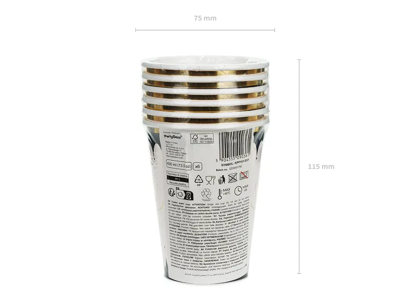 PAHARE CARTON Spider Cups, mix, 400ml 6/set KPP101-EU3 [4]