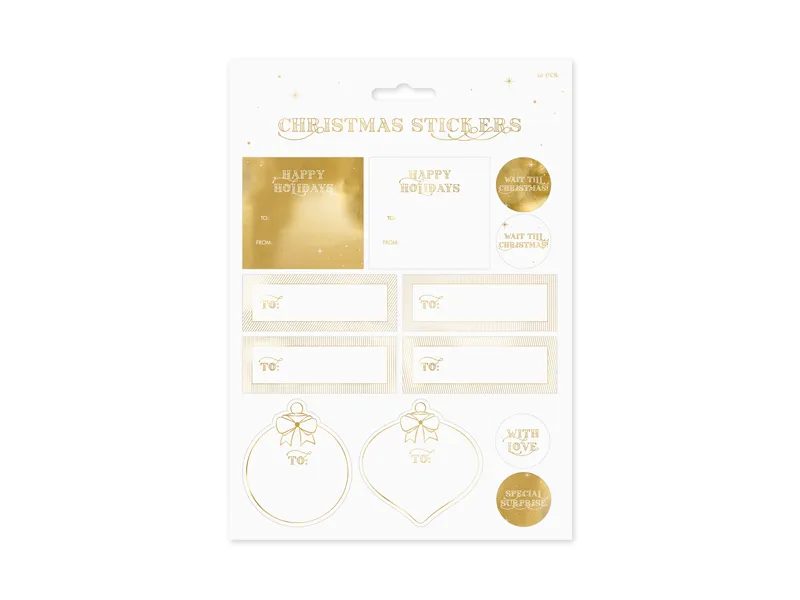 HOBBY - STICKER DECOR Christmas, Gold, mix NP3