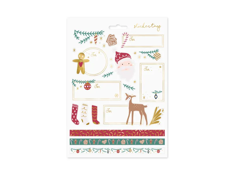 HOBBY - STICKER DECOR Christmas, Santa, mix NP4