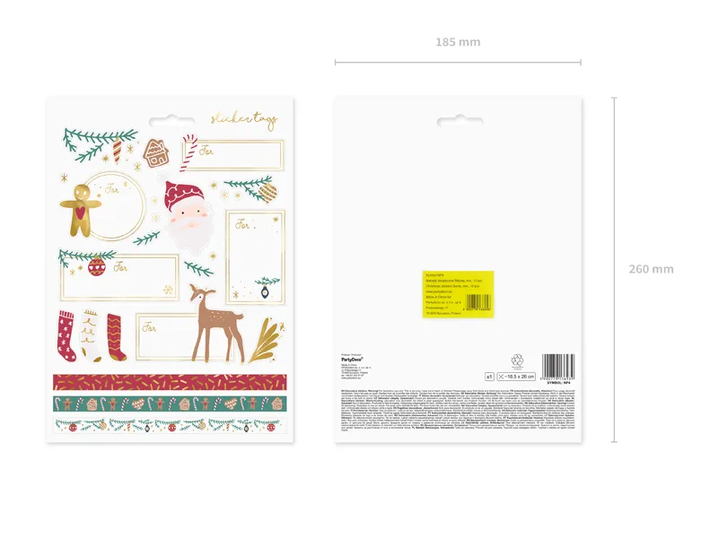 STICKER DECOR Christmas, Santa, mix NP4 [2]