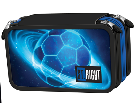 Penare/ Etuiuri/ Necessaire - Penar Echipat 3 Fermoare St.Right Cosmic Soccer 301322