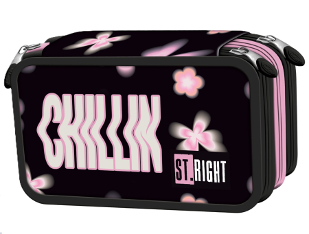 Penare/ Etuiuri/ Necessaire - Penar Echipat 3 Fermoare St.Right Flower Mood 697098