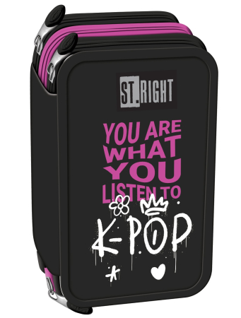 RECHIZITE SCOLARE IPB - Penar Echipat 3 Fermoare St.Right K-Pop Rhythm 301186 -