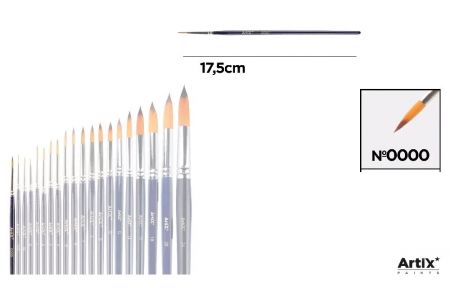 Pensule scolare bucata - PENSULA PROFESIONALA IPB VF. SINTETIC ROTUND NR.0000 PP344-01