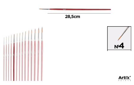 Pensule scolare bucata - PENSULA PROFESIONALA IPB VF. SINTETIC ROTUND NR. 4 PP347-05