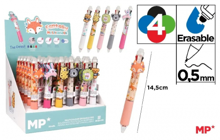 RECHIZITE SCOLARE - PIX CU RADIERA IPB 0.5MM 4 CULORI THE FOREST PE184-06