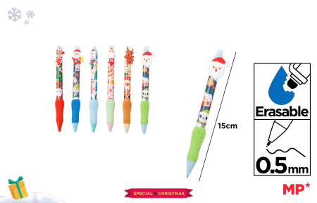 Articole de Papetarie Craciun - PIX CU RADIERA IPB 0.5MM CU GRIP MOTIV CRACIUN CH57029