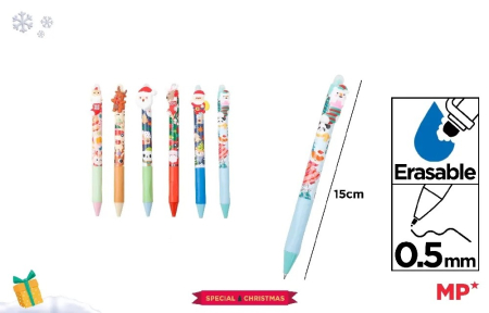 Articole de Papetarie Craciun - PIX CU RADIERA IPB 0.5MM ERGONOMIC MOTIV CRACIUN CH57028