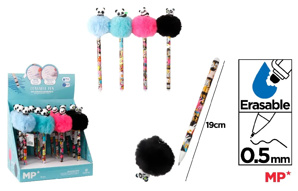 Pixuri cu radiera - PIX CU RADIERA IPB FANTASY POM POM PANDA PE237-01