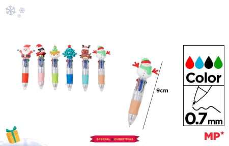 HOBBY - PIX IPB 0.7MM 4 CULORI MOTIV CRACIUN CH57035
