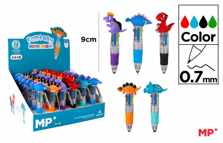 Instrumente pentru scris kids - PIX IPB 0.7MM FANTASY DINOZAUR 4 CULORI PE354-05