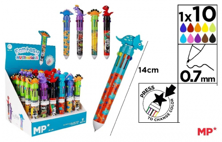 Instrumente pentru scris kids - PIX IPB 10 CULORI FANTASY DINOZAURI PE253-42