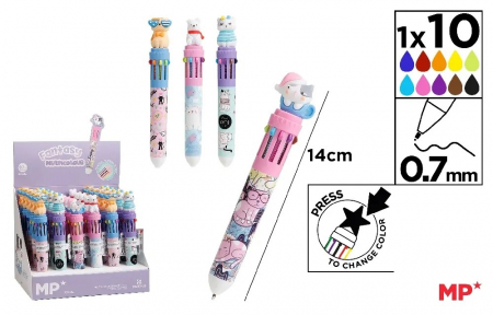 Instrumente pentru scris kids - PIX IPB 10 CULORI FANTASY PISICUTE PE253-38