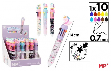 Instrumente pentru scris kids - PIX IPB 10 CULORI FANTASY UNICORN PE253-40