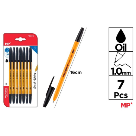 Pixuri unica folosinta - PIX IPB CORP GALBEN 1.0MM 7/SET NEGRU PE259N