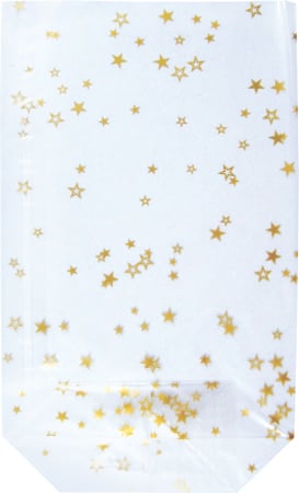 ORGANIZARE SI ARHIVARE - PUNGA CELOFAN HEYDA 180*300MM STELE AURII TRANSPARENT 10/SET 3089253