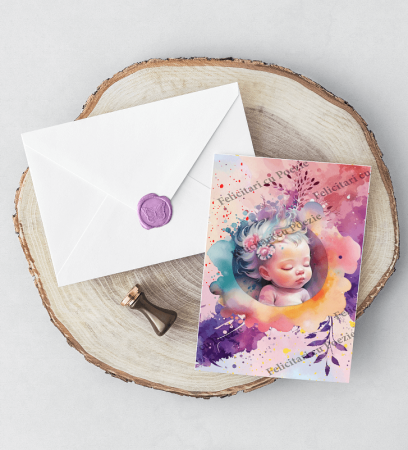 QUI FELICITARI CU POEZIE IN LIMBA ROMANA SI SIGILIU AUTOCOLANT  DIVERSE MODELE [45]