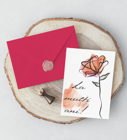 QUI FELICITARI CU POEZIE IN LIMBA ROMANA SI SIGILIU AUTOCOLANT  DIVERSE MODELE [6]