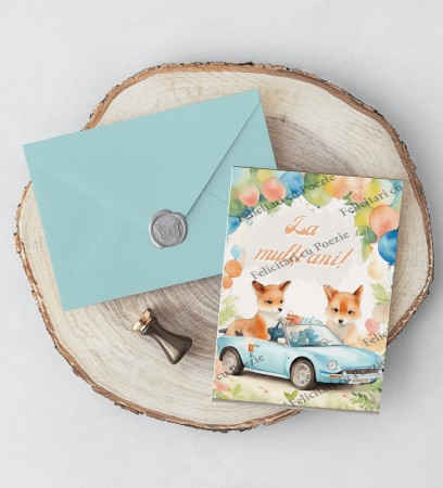 QUI FELICITARI CU POEZIE IN LIMBA ROMANA SI SIGILIU AUTOCOLANT  DIVERSE MODELE [44]