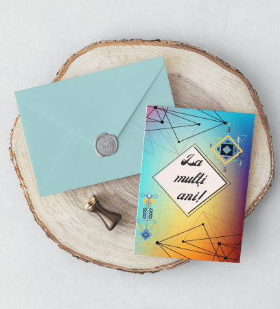 QUI FELICITARI CU POEZIE IN LIMBA ROMANA SI SIGILIU AUTOCOLANT  DIVERSE MODELE [10]