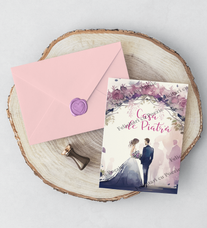 QUI FELICITARI CU POEZIE IN LIMBA ROMANA SI SIGILIU AUTOCOLANT  DIVERSE MODELE [58]