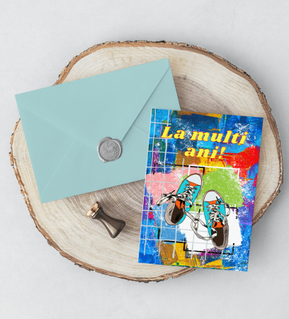 QUI FELICITARI CU POEZIE IN LIMBA ROMANA SI SIGILIU AUTOCOLANT  DIVERSE MODELE [9]