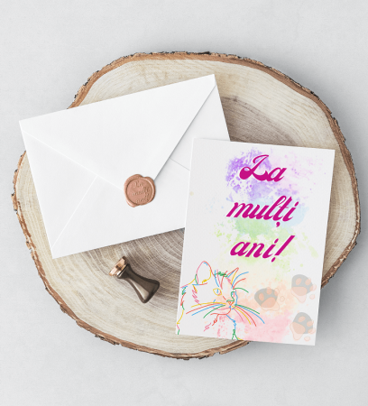 QUI FELICITARI CU POEZIE IN LIMBA ROMANA SI SIGILIU AUTOCOLANT  DIVERSE MODELE [2]