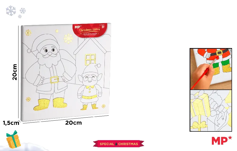 HOBBY - RAMA CU PANZA PREDESENATA IPB 20*20CM MOTIV CRACIUN CH57048-1