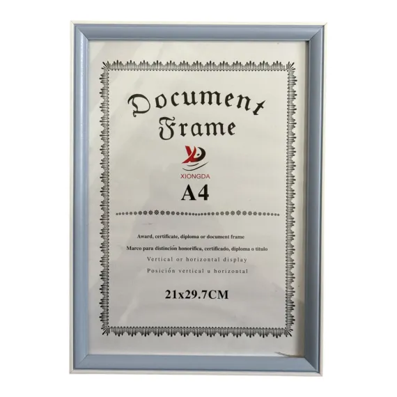 MIJLOACE DE PREZENTARE - RAMA FOTO A4 DIPLOMA BLEU 21*29.7CM  913-3